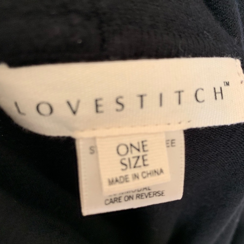 Love stitch Cowl neck Poncho ( open on sides) - Picture 6 of 6